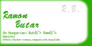 ramon butar business card
